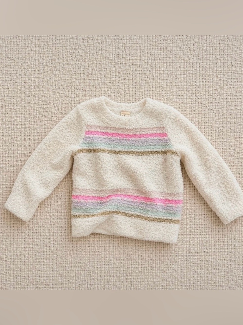 18M OshKosh B'gosh fuzzy striped sweater